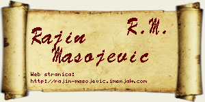 Rajin Mašojević vizit kartica